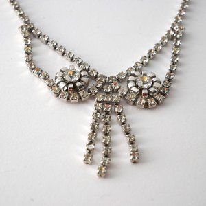 Crystal Rhinestone Necklace and Bracelet Set